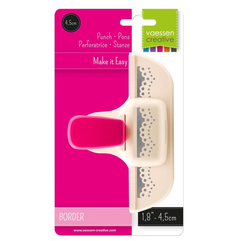 Vaessen Creative Border Punch with Rounded Doily Edge for Stunning