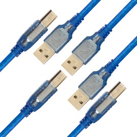 naughtystarts 3pcs USB Cable for Arduino UNO R3 Board ATMEGA328P MEGA2560 About 30cm / 12in Long