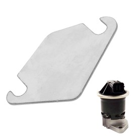 Egr Blanking Plate Stainless Steel Exhaust Valve Block Off Baffle Gasket Upgrade Durable Fit for Ford Mondeo, Peugeot 206，Fiesta Mk6，Suitable for Engines - 1.4 and 1.6 HDI (Without Holes)