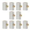 DUZFOREI 10Pcs PVC 20mm Misting Nozzles Coupling with Brass Mist