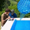 Amylove 8 x 8 ft Pool Hot Tub Solar Cover,