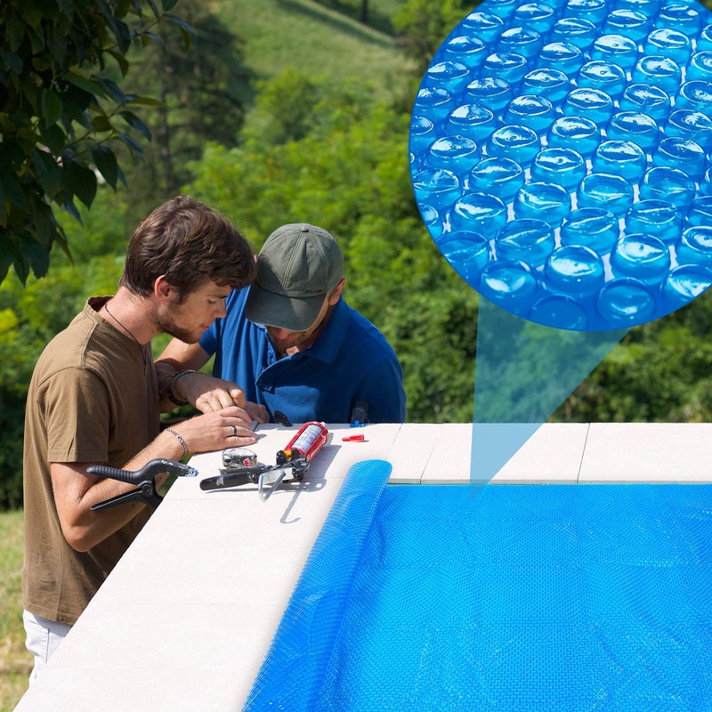 Amylove 8 x 8 ft Pool Hot Tub Solar Cover,