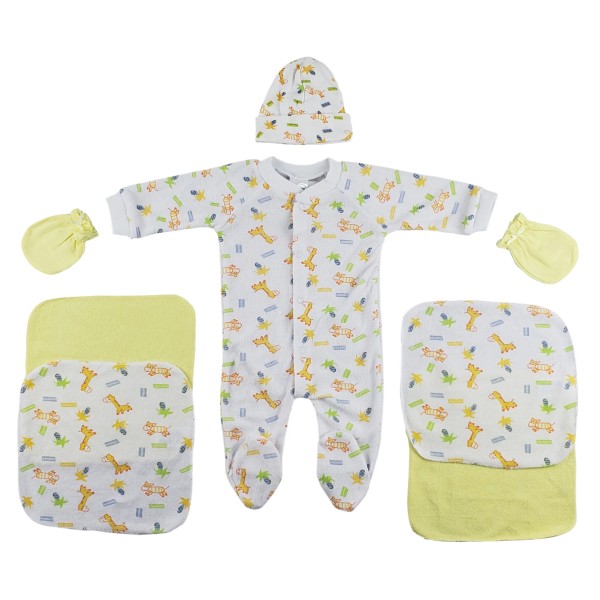 UD_Sleep-n-play, Cap, Mittens And Washcloths - 7 Pc Set Cs_0032