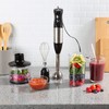 6-Speed Immersion Blender - 4-in-1 Hand Mixer with Whisk, Food