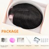 Hairro Human Hair Toppers For Women Wispy Air Bangs 3D