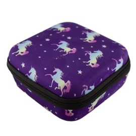 caseroxx Protective Case for Educational Game Console Compatible with V-Tech Rocket Twist in Unicorn Pattern Purple Transport Storage Case Cover