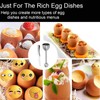 Stainless Steel Eggshell Opener with Egg Spoon, Egg Cracker Topper