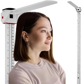 Vitalbest Height Measurement for Wall, Height Measurement Tool, Wall Mounted Stadiometer, Medical Office Aluminum Telescopic Measure for Adults and Kids