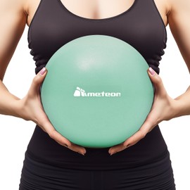Meteor 25cm Mini Anti-Burst Pilates Ball – Small Exercise Ball for Yoga, Barre, Pilates & Core Strength, Mini Swiss Ball for Stability Training, Physical Therapy & Posture Correction