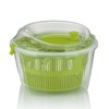 Kela Salatschleuder Mailin PP-Kunststoff grün 17,5cm 24,5cmØ 4,4l, 24,5x24,5x17,5 cm