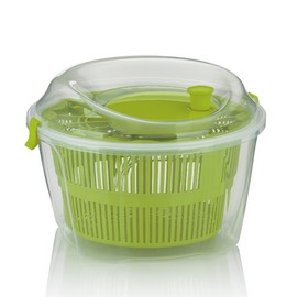 Kela Salatschleuder Mailin PP-Kunststoff grün 17,5cm 24,5cmØ 4,4l, 24,5x24,5x17,5 cm