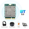 WiFi 7 QCNCM865 M.2 Key E WiFi Card BT5.3 Tri-Band