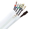 Fisual Zip Cable Tidy Wrap (50mm Dia 1m Length, White)