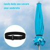DGBRSM 2pcs Reusable Patio Umbrella Tie Strap Adjustable Securing Straps