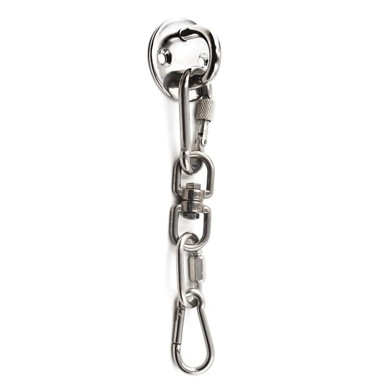 Pad Eye Plate 2 Pcs M8 Stainless Steel Ceiling Hook
