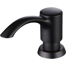GAGALIFE Kitchen Sink Soap Dispenser with Large Bottle, Built in Sink Soap Dispenser Refill from Top, Oil-Rubbed Bronze