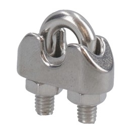 AB Tools 3mm Wire Rope/Cable Grip/Clamp Stainless Steel 316 Marine Grade 10 Pack