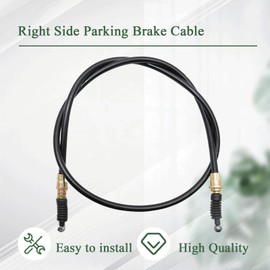 Right Side Parking Brake Cable Compatible With John Deere Gator TX 4X2, TX Turf 4X2 Utility Vehicles Replace for AM136944