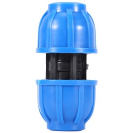 5Pcs Water Pipe Fitting, Water Pipe Connectors 20mm Water Pipe Fittings PE Plastic 20mm to 20mm Straight Water Pipe Connector Pipe Connection Adapter Fitting