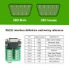 Willwewon 10pcs (5pcs Male 5pcs Female) Solderless Connector DB9, Serial