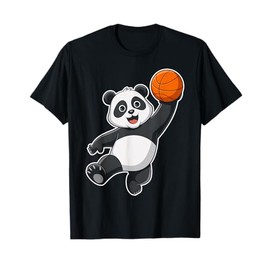 Panda Basketball Player Dunking Slam Dunk Sports Fan Gift T-Shirt