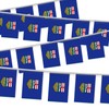 21FT Alberta Pennant Small Flag Bunting,20 PCS Albertan Mini String