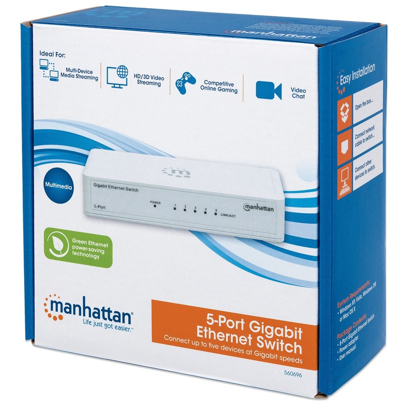 Manhattan 5-Port Gigabit Ethernet Switch (560696)