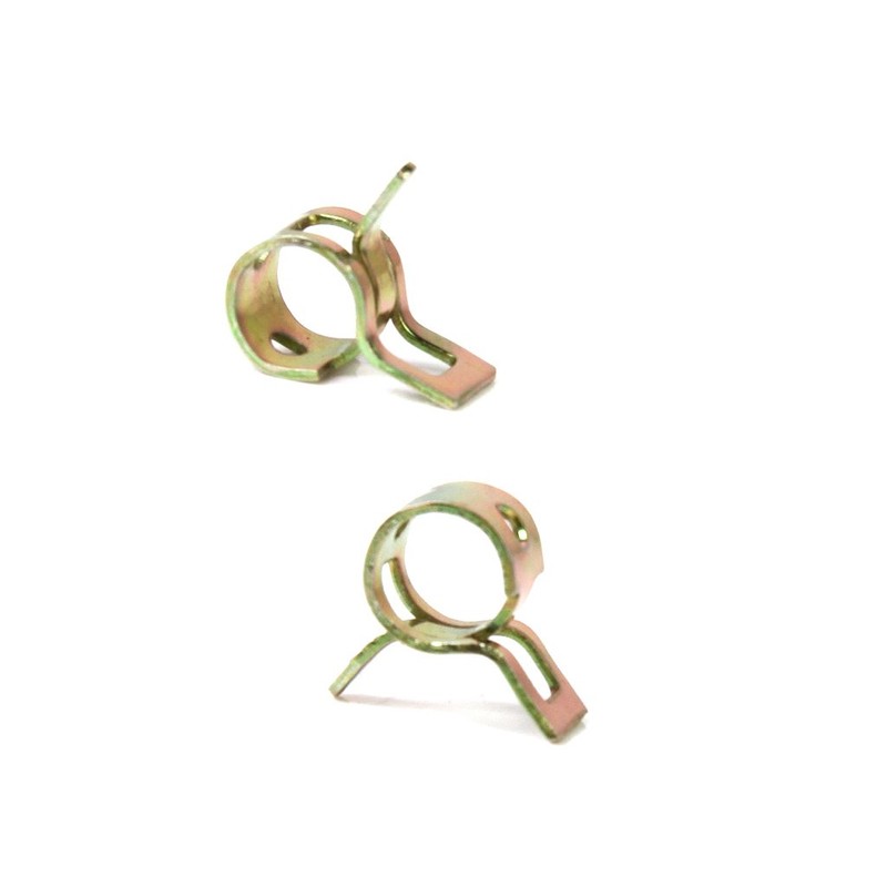 10pcs スプリングクリップ ホースクリップ シリコンパイプクランプ 6mm エアホース管 水道管 燃料配管 シリコーン真空ホース