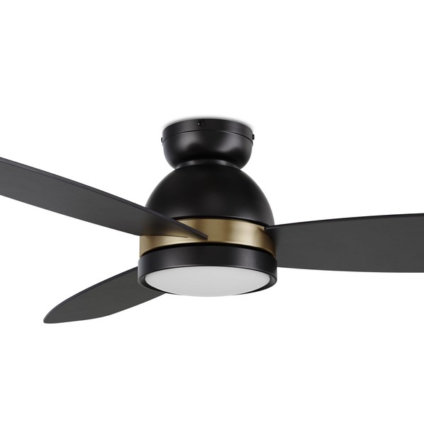 SMAFAN 48" Low Profile Ceiling Fan with Dimmable LED Light,