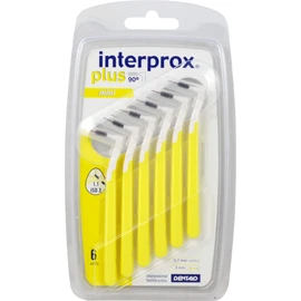 Interprox Plus Mini Yellow Interdental Brush Pack of 6