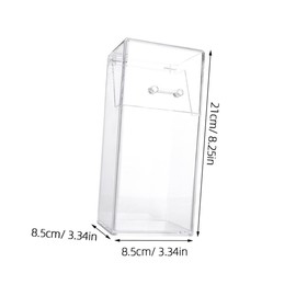 Beavorty 2pcs Acrylic Cosmetic Brush Holder Lid Makeup Organizer for Desktop Storage of Brushes Swabs and Makeup Tools and Neat Design for Easy Access