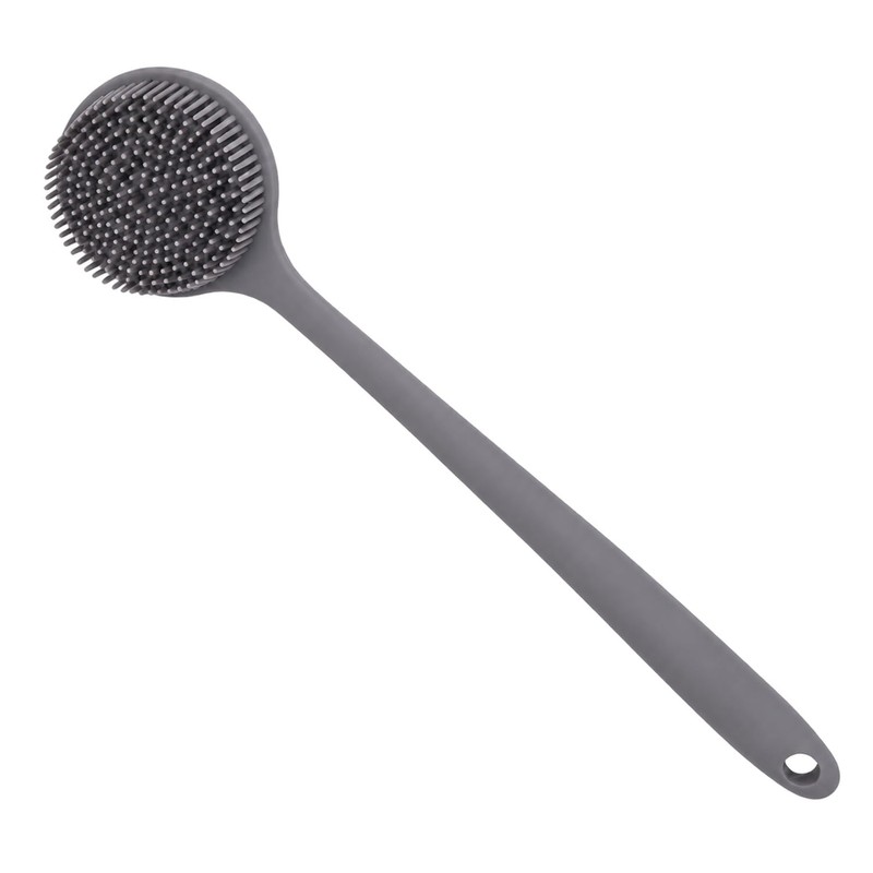 Estropajo de silicona para el cuerpo, cepillo de ducha de