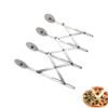 4 Wheel Stainless Steel Pastry Cutter,Expandable Pizza Slicer,Adjustable Cutter Roller