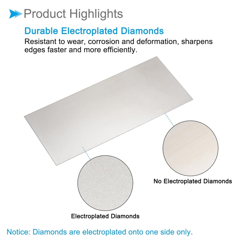 CoCud Diamond Whetstone Sharpening Stone, 3000 Grit 6.69" x 2.95"