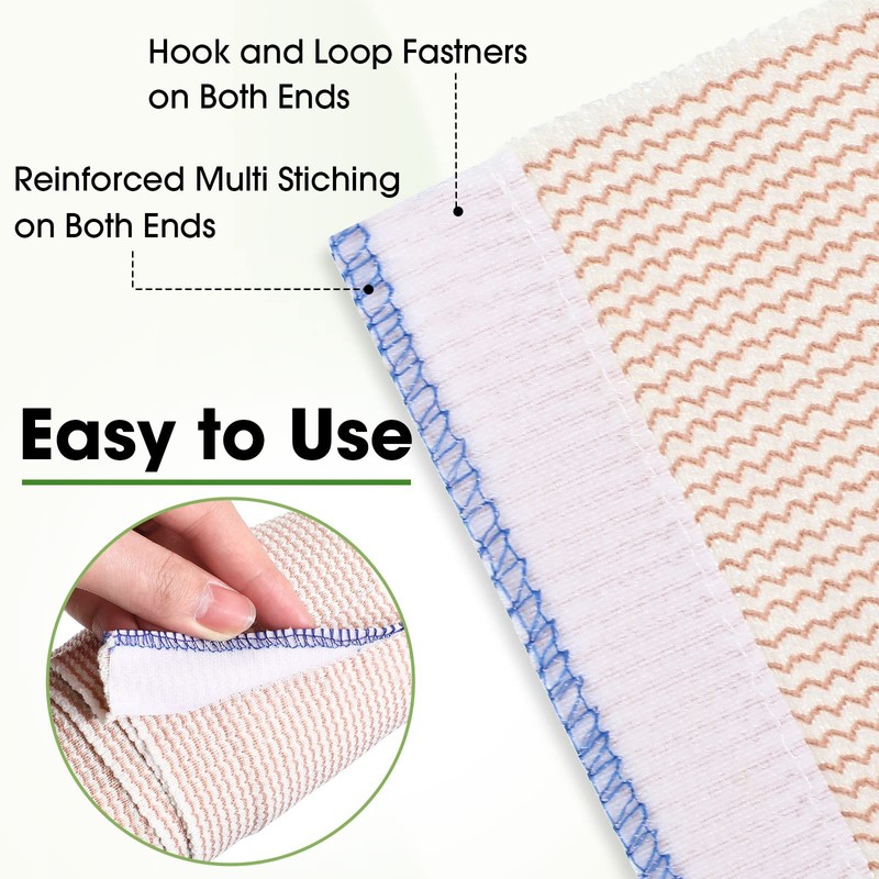 30 Pcs Elastic Bandage Wrap Compression Bandage with Self Closure
