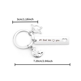 JoyrnalK Dad Father's Day Gifts for Dad Father's Day Presents for Daddy Gift from Daughter Dads Birthday Gift Ideas for Dads Presents Christmas Presents for Daddy Drive Safe Keyring