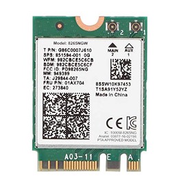 Tarjeta de Red Inalámbrica, Bluetooth 4.2 para 8265 867M 802.11AC 2.4G / 5G Tarjeta de Red Inalámbrica para Tarjeta WiFi de Banda de Alta Ganancia para PC Adaptador de Red