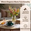 kilofly Crochet Cotton Lace Table Placemats Doilies Value Pack, 4pc,