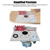 Set of 2 Router Table Insert Plate Aluminum Alloy Wood