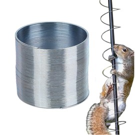 Squirrel Proof Spring Device,Granmagazz Metal Squirrel Barrier Squirrel Guard, Wrap Around Coil Squirrel Baffle Spring Anti Squirrel Spring Device for Outdoor Bird Feeder Accessories