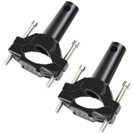 HOTQ Motorcycle Fog Light Stay, Mounting Stay, Pipe Bumper Mounting Bracket, Motorcycle, 0.8 - 2.2 inches (2 - 5.5 cm), Set of 2 (Black)