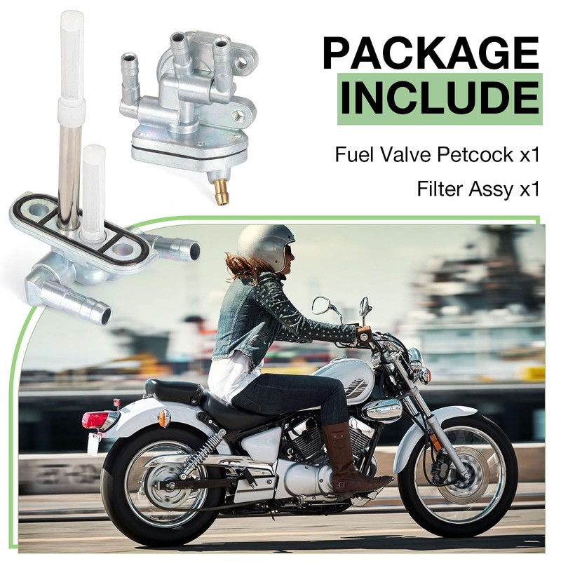 Fuel Valve Petcock & Filter Assy for Yamaha XV250 Route