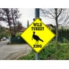 Metal Tin Sign Wild Turkey Xing Crossing Caution Animal Farm