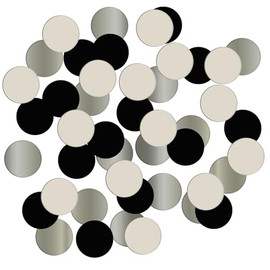 Folat 68688 Birthday Decoration Black, Cream, Champagne Gold - Confetti - Crème Noir - 14 g - A Chic and Charming Happy Birthday Decoration