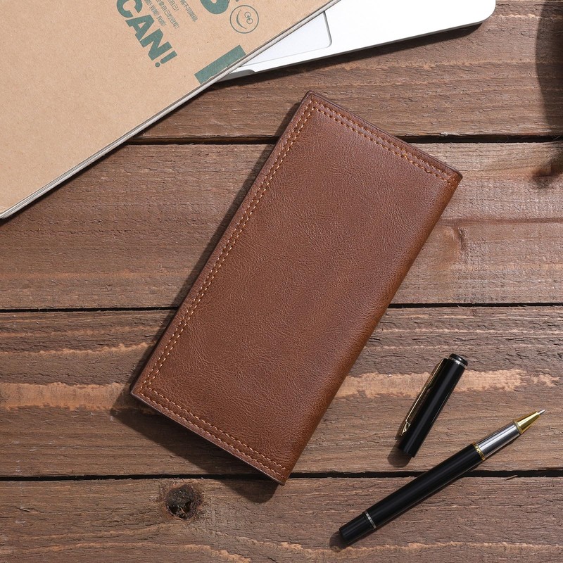 FALAN MULE Long Wallet for Men Leather Bifold Card Holder