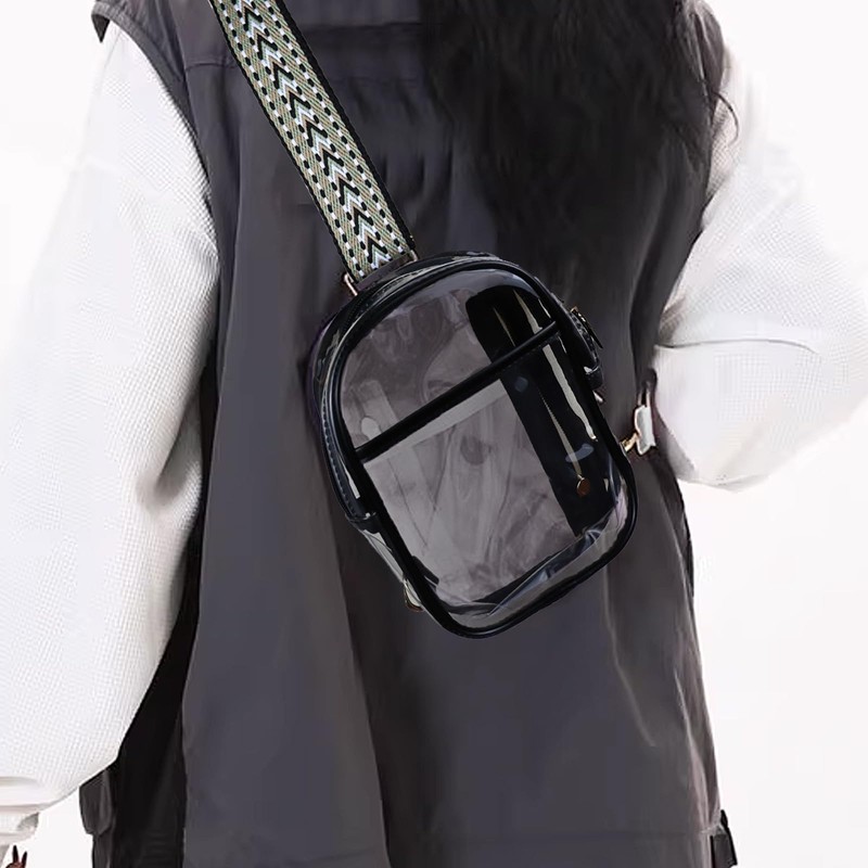 AdiStylinno Clear Sling Bag, PVC Crossbody Bag, Waterproof Shoulder Bags