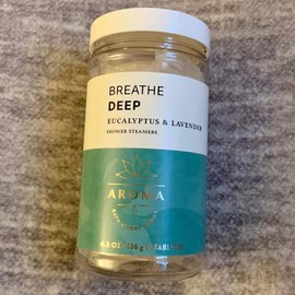 Aroma Collection by Bath BOD Works, Breathe Deep Eucalyptus & Lavender Shower Steamers, 1 Jar, 4.8 oz/136 g, 6 Tablets