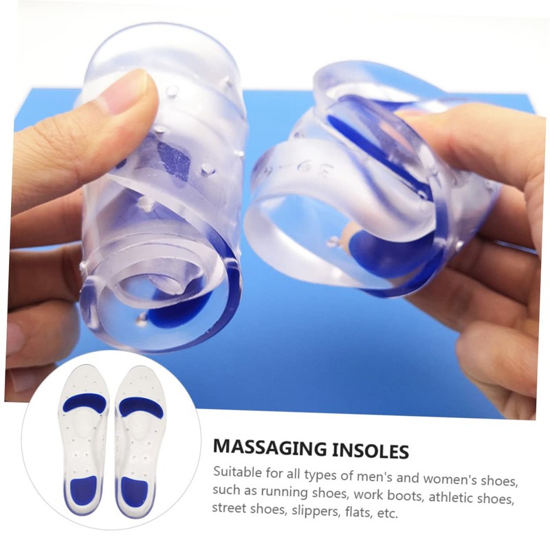 Ipetboom Quality Pu Material Insoles Massaging Breathable Comfortable for Long