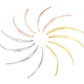 WILLBOND 12 Pieces Interlocking Tool Dreadlocks Kit, Easyloc Hair Tool for Maintaining Your Dreadlock, Unisex (Gold, Silver, Rose Gold)