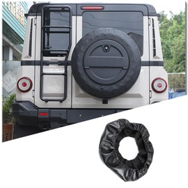 Tumukiw Spare Tire Cover Compatible with INEOS Grenadier 2020-2024, Thickening Leather Spare Tire Protection Cover with Zipper, Waterproof, Sun Protection, Scratch-Resistant (Half Cover)